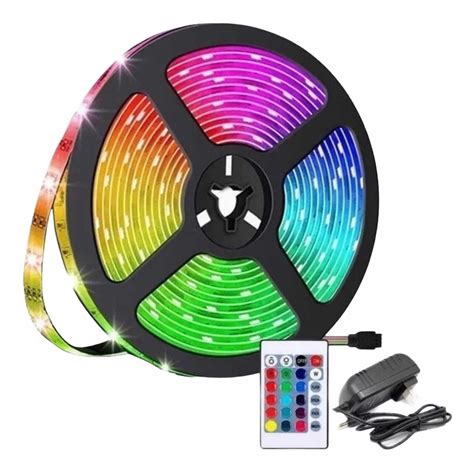 Cinta Led Rgb Multicolor 5050 5 Metros Con Control Remoto MercadoLibre