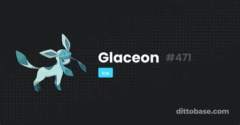 glaceon dittobase pokedex