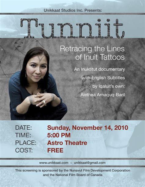 Aletheas Tunniit Documentary To Play At The Astro Theatre In Iqaluit