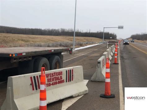 Concrete Jersey Barriers Road Barriers Westcon Precast Alberta