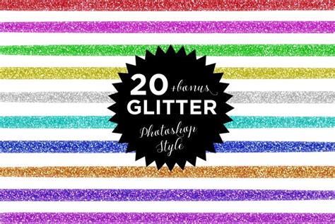 20 Glitter Photoshop style (24255)