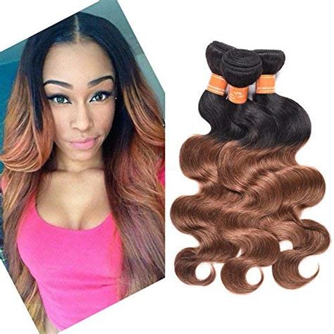 Julyqueen Ombre Body Wave Human Hair 3 Bundles 1b30