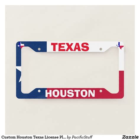 Houston Texas License Plate Frame | Zazzle