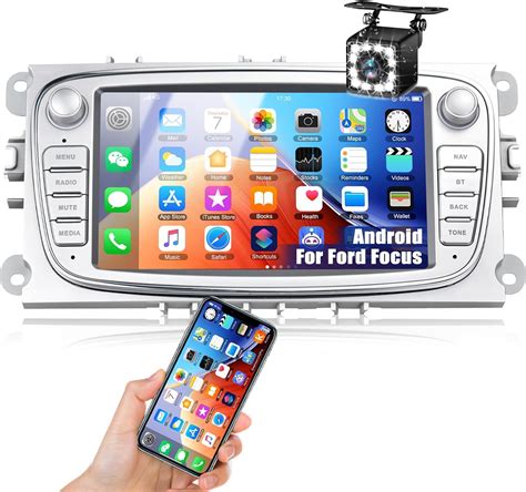 CAMECHO Android Autoradio Con Navi Per Ford Focus C Max S Max Mondeo