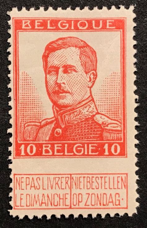 België 1912 Albert I Uitgifte Pellens 10c Albert I met