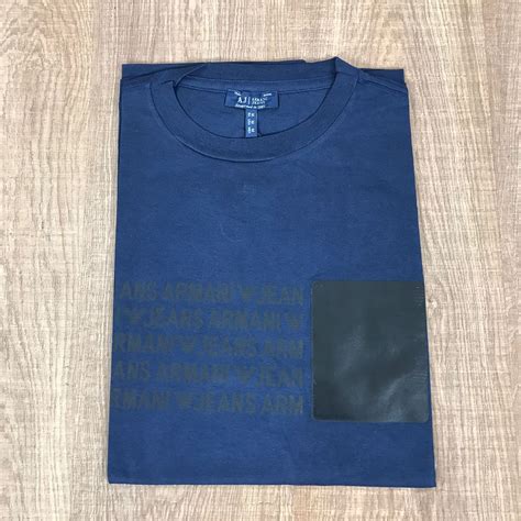 Camiseta Armani Azul Marinho Dropa Aqui