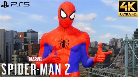 Marvel S Spider Man 2 PS5 Into The Spider Verse Suit Free Roam