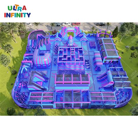 Inflatable Trampolines Playground Obstacle Course Outdoor And Indoor Theme Park