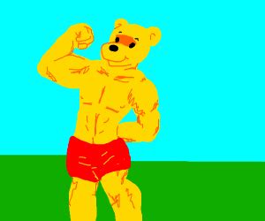 Buff Winnie the pooh - Drawception