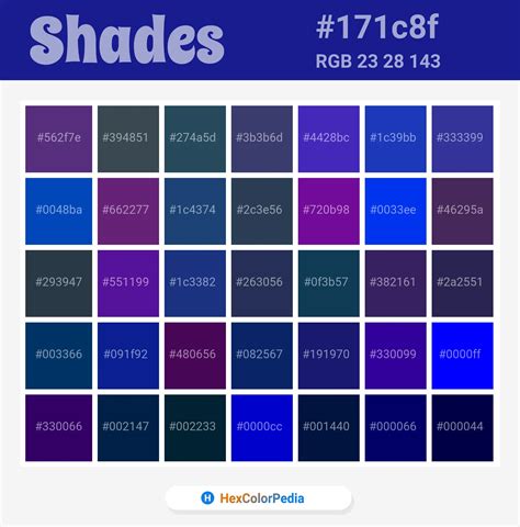 Pantone 2746 C Hex Color Conversion Color Schemes Color Shades