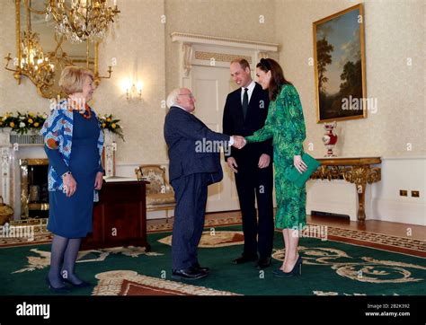 President Michael D Higgins And His Wife Sabina Coyne Higgins Hi Res