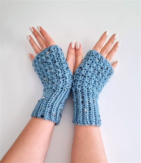 Misty Crochet Fingerless Gloves My Crochet Space