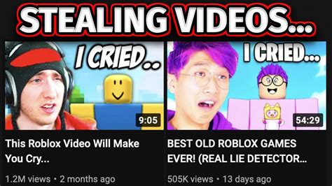 Roblox Youtuber Got Exposed Stealing Thumbnails Youtube