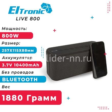 Колонка ELTRONIC LIVE (20-74) TWS | Lider-NN - аксессуары для сотовых ...