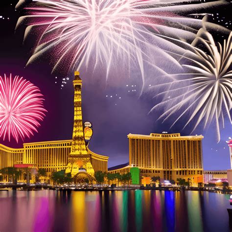 Las Vegas Strip Fireworks · Creative Fabrica