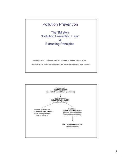 Pdf Pollution Prevention Dartmouth Educushman Courses Engs