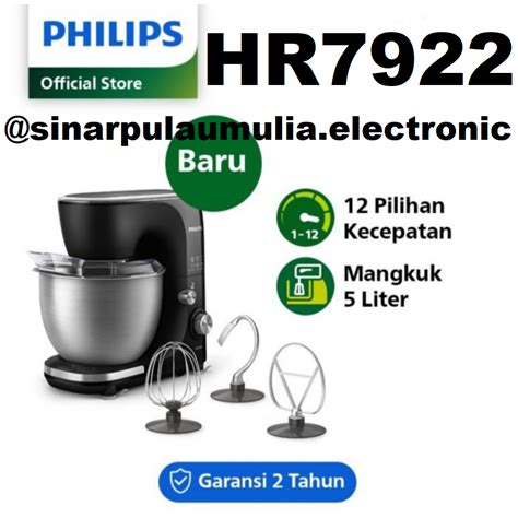 Jual Philips Stand Mixer Kitchen Machine Kecepatan Hr Hr