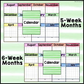 Editable Teacher Calendar FREEBIE! Watercolor Classroom Decor by Cute ...