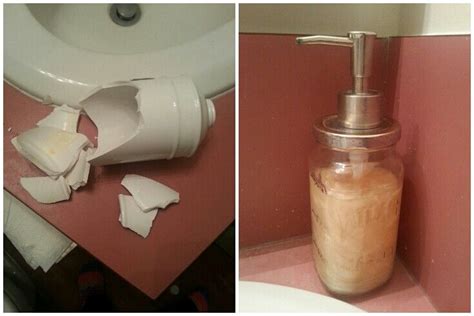 Dont Throw Away That Broken Soap Dispenser Yet Did This Myself