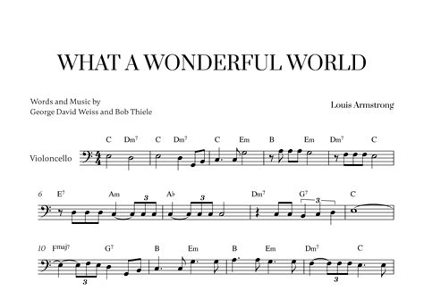 What A Wonderful World Arr Cadenza Editions Sheet Music Louis