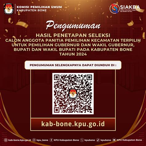 Kpu Umumkan Hasil Seleksi Ppk Pilkada Bone Ini Daftar Namanya