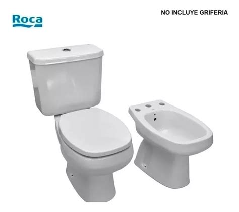 Inodoro Largo Deposito Bidet Roca Monaco Combo Baño MercadoLibre