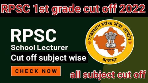 1st Grade Latest News Today Rpsc 1st Grade Cut Off 2022 Rpsc 1st