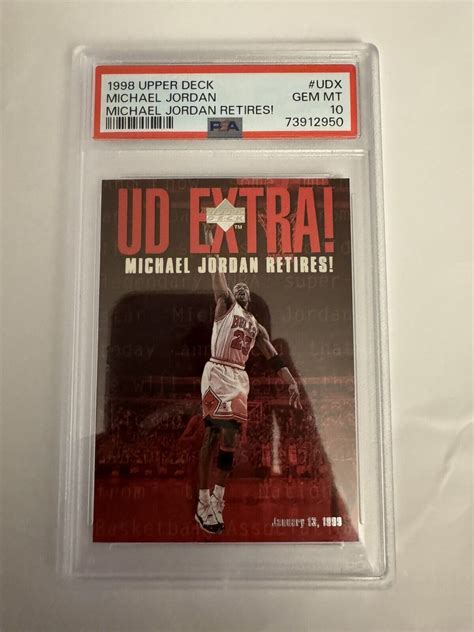 Michael Jordan 1998 Upper Deck UDX UD Extra Price Guide Sports Card