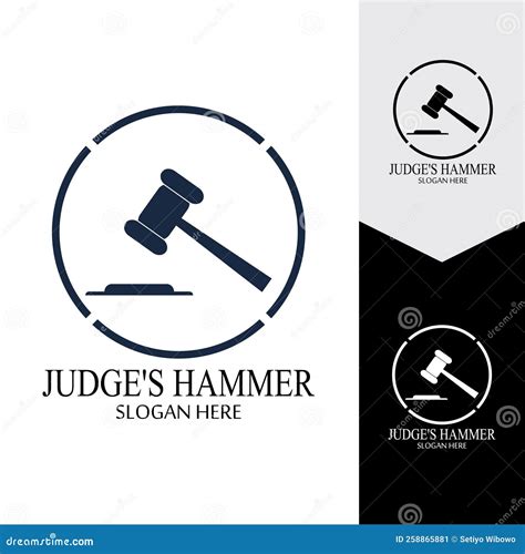 Hammer Of A Judge Icon Vector Stock Vector Illustration Of Judge