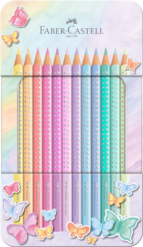 Faber Castell Buntstift Sparkle Pastell Er Set Metalletui Laf Liki