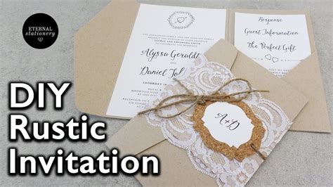 Diy Rustic Wedding Invitations