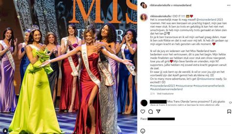 Miss Olanda Vince Modella Trans Rikkie Valeri Koll Polemiche Social