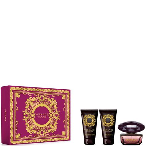 Versace Crystal Noir Eau De Toilette Ml Set Spedizione Gratis