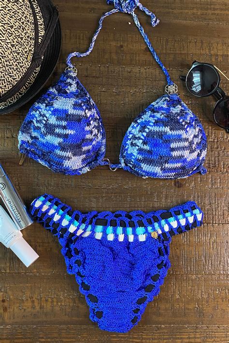 Bikini Maillot De Bain Au Crochet Etsy Canada