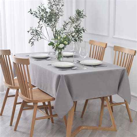 Amazon.com: maxmill Textured Rectangular Tablecloth Water Resistance ...