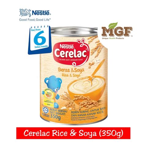 Nestle Cerelac Infant Cereals With Milk Rice Soya 350gx1 Shopee