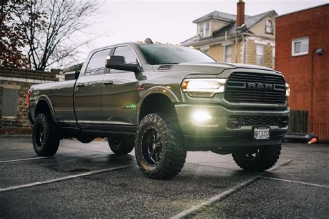 Ram Equipped With A Fabtech Radius Arm Lift Kit And