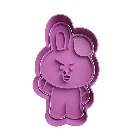 Cooky BT21 Cortador De Galletas STL Cortador De Galletas STL