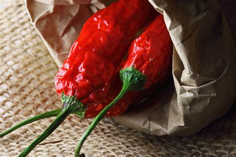 Red Ripe Chilis In Brown Paper Bag Free Stock Photo - Public Domain Pictures