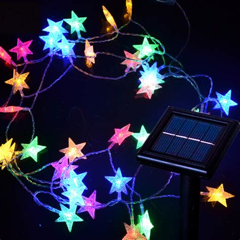 Solar Star String Christmas Lights Solar Star String Lights