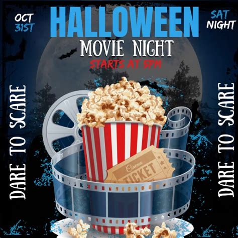 Halloween Cinema Night Template Postermywall