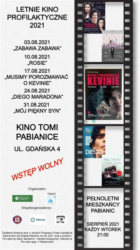 Letnie Kino Profilaktyczne Miejskie Centrum Pomocy Spo Ecznej W