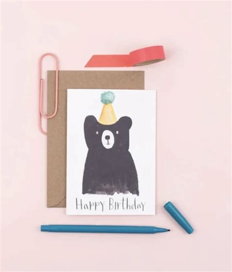 Happy Birthday Bear Card | Design 44