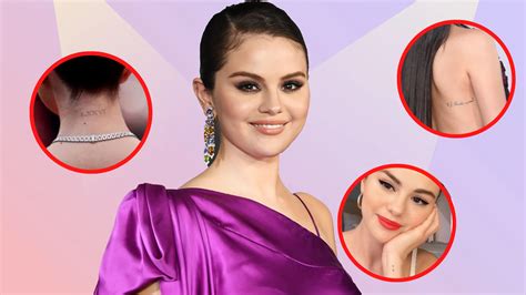 Tatuajes de Selena Gómez su significado historia de cada uno y