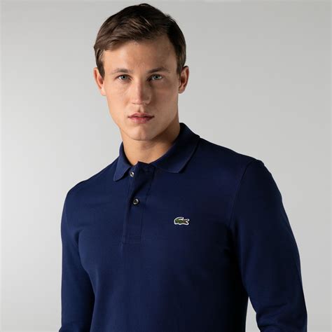 Lacoste Erkek Classic Fit Uzun Kollu Lacivert Polo L X Lacoste