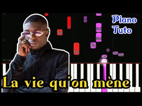 La vie quon mène Ninho piano tutoriel YouTube