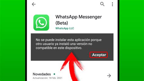 No se puede instalar esta aplicación Porque otro usuario ya instaló una ...