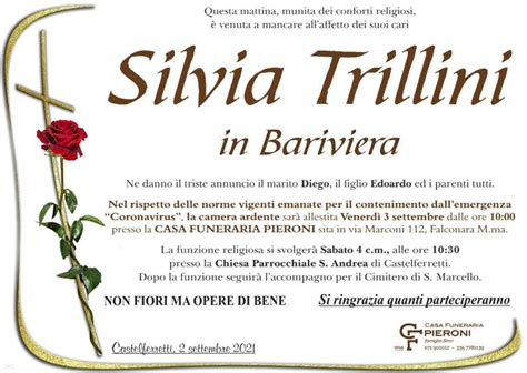 Funerali E Annunci Funebri A San Marcello Silvia Trillini Funer24