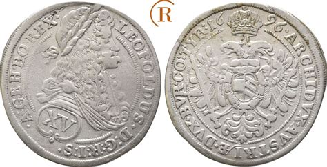 Habsburg 15 Kreuzer Wien 1696 Leopold I 1657 1705 Ss MA Shops