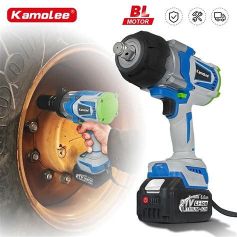 Kamolee 4100NM Brushless Electric Wrench 3 4 Inch Cordless Impact